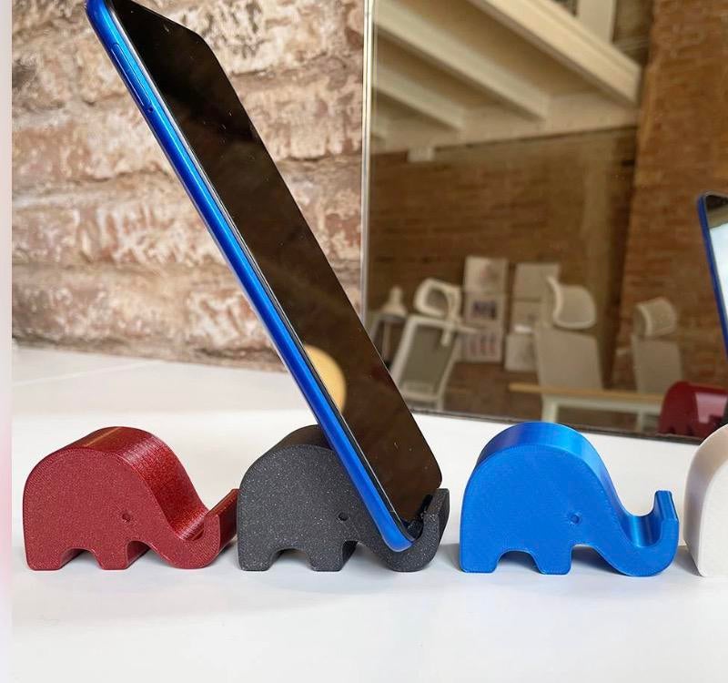 Witte telefoonhouder in de vorm van een olifant, Telecommunicatie, Ophalen of Verzenden, Nieuw