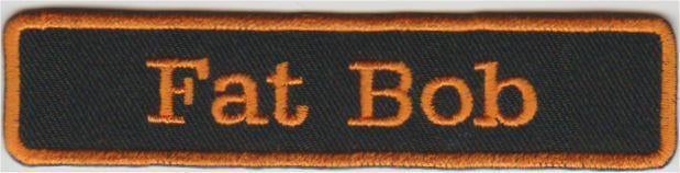 Harley Davidson Fat Bob stoffen opstrijk patch embleem #1, Motoren, Accessoires | Overige, Nieuw, Verzenden