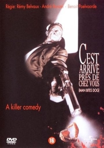 C'est Arrivé près de chez Vous (1992) Dvd, Gebruikt, Vanaf 16 jaar, Nederlands, Ophalen of Verzenden
