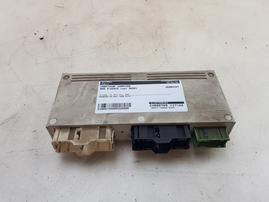 ORDINATEUR GESTION TOIT CABRIOLET BMW 4 serie (F33), Utilisé, BMW