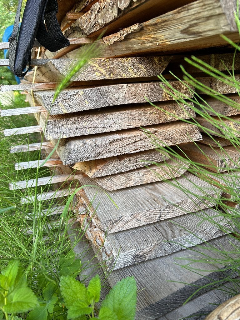 Boolplanken in lariks, 30 mm dikte, Doe-het-zelf en Bouw, Ophalen, Nieuw, Hout, 20 tot 50 mm