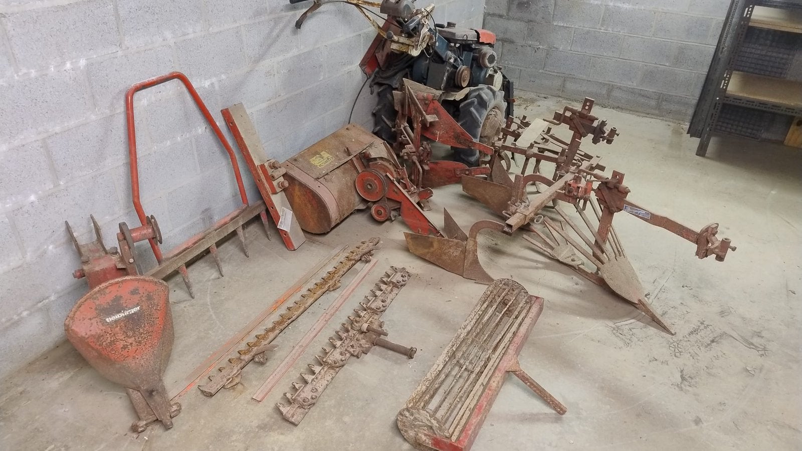 Motocultor/motoculteur met toebehoren (Lot), Enlèvement, Cultures, Labour
