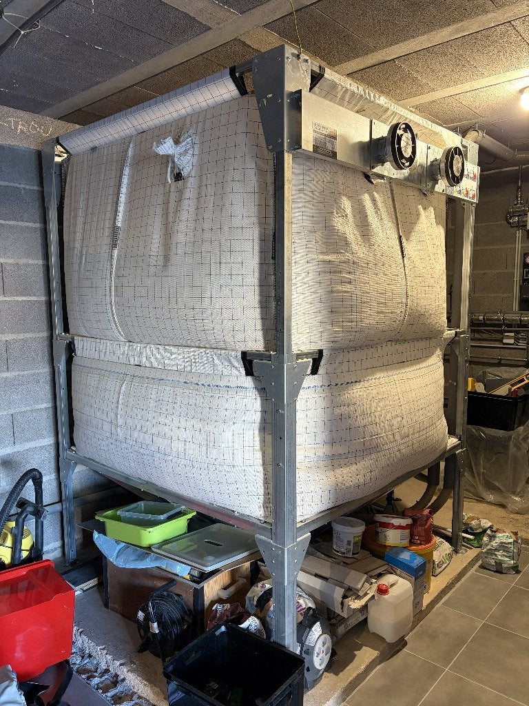 silo à pellets, tuyaux d'aspiration et pellets, Enlèvement, Utilisé, 80 cm ou plus, Autres types
