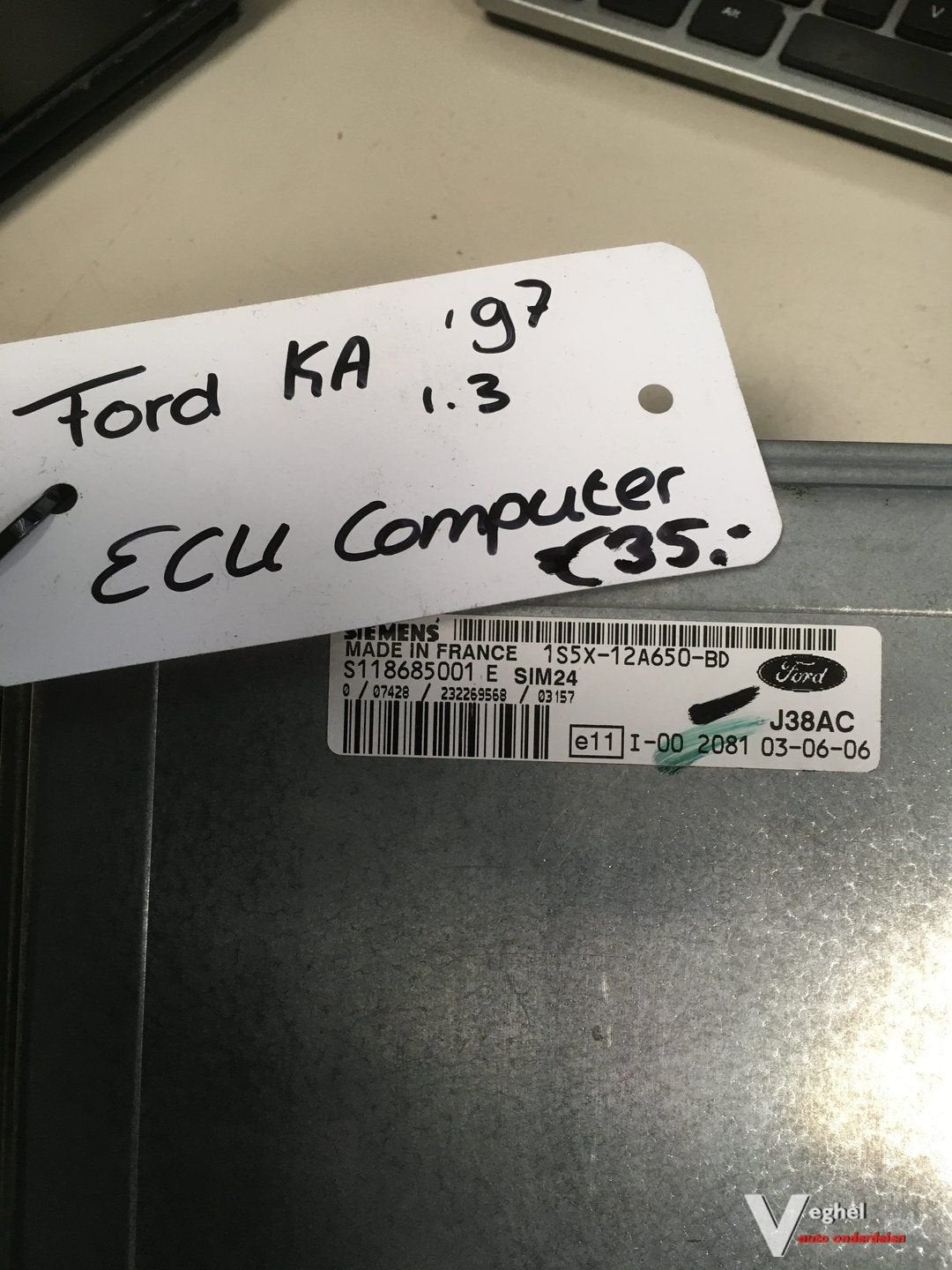 ECU Ford Ka 1.3 '97, Gebruikt, -, -, Ophalen of Verzenden