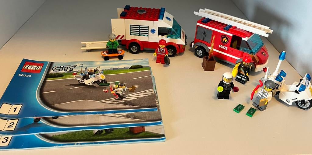 Lego City 60023 - Brandweer + Ambulance + Politie, Enlèvement ou Envoi, Comme neuf, Ensemble complet, Lego