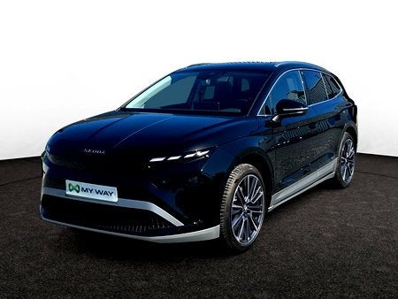 Skoda  Enyaq 82 kWh 85 Corporate, Auto's, Automaat, Parkeersensor, Zwart, Elektrisch