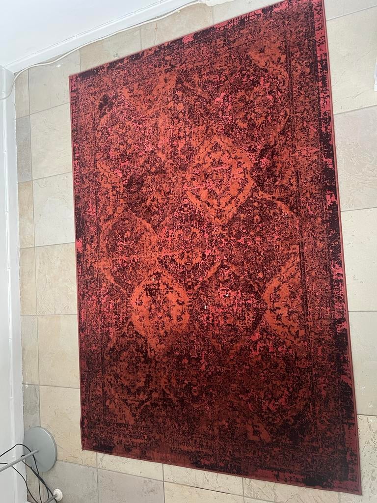 Vloerkleed, laagpolig, veelkleurig, 160x235 cm, Enlèvement, Comme neuf