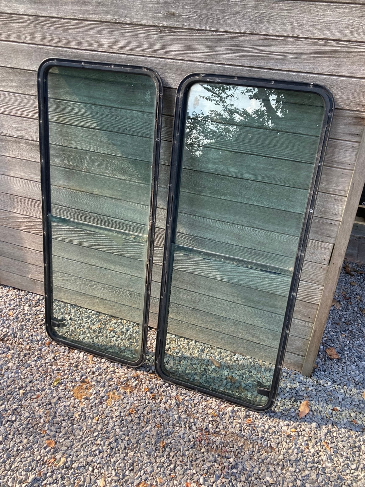 Land rover defender schuiframen - original - tempered, Ophalen, Gebruikt, Land Rover
