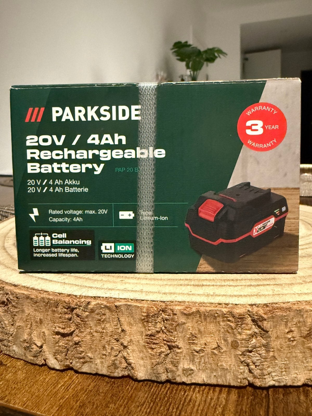 Parkside 20V4Ah oplaadbare 20V 4Ah batterij lithiumbatterij, Ophalen of Verzenden, Nieuw