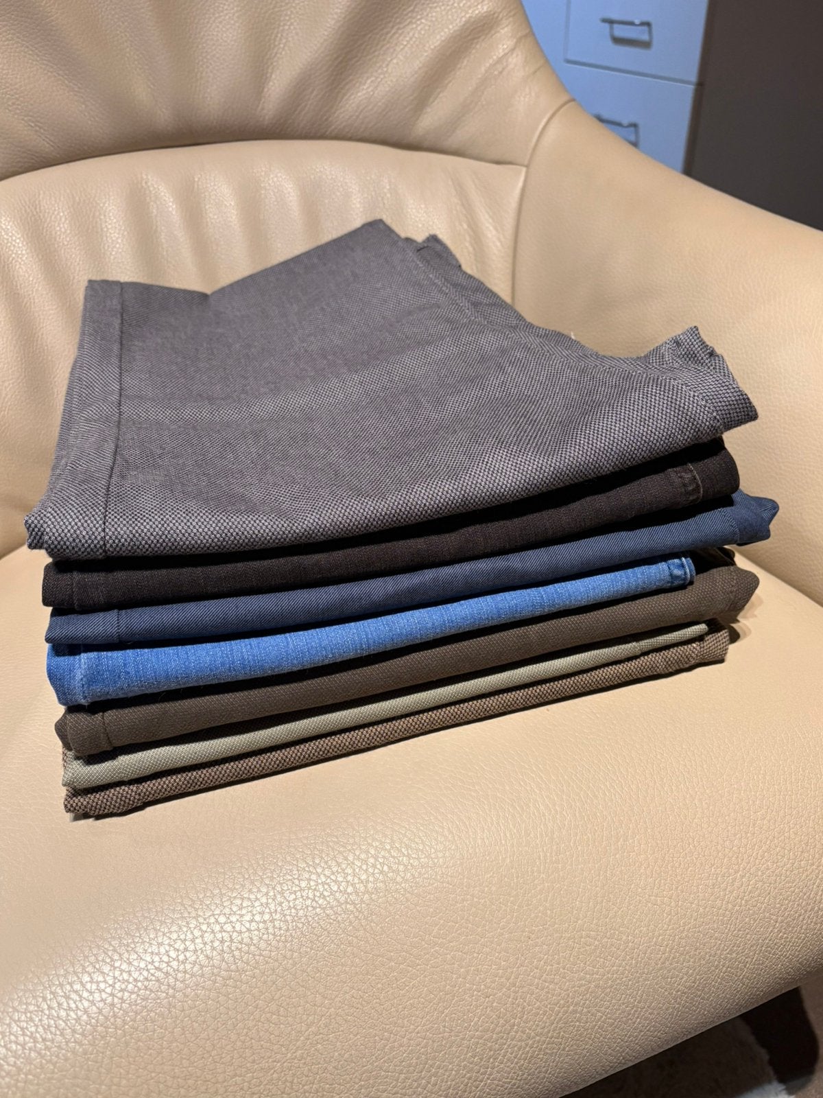 7 pantalons pour hommes (W34)., Vêtements | Hommes, Enlèvement ou Envoi, Comme neuf, Bleu