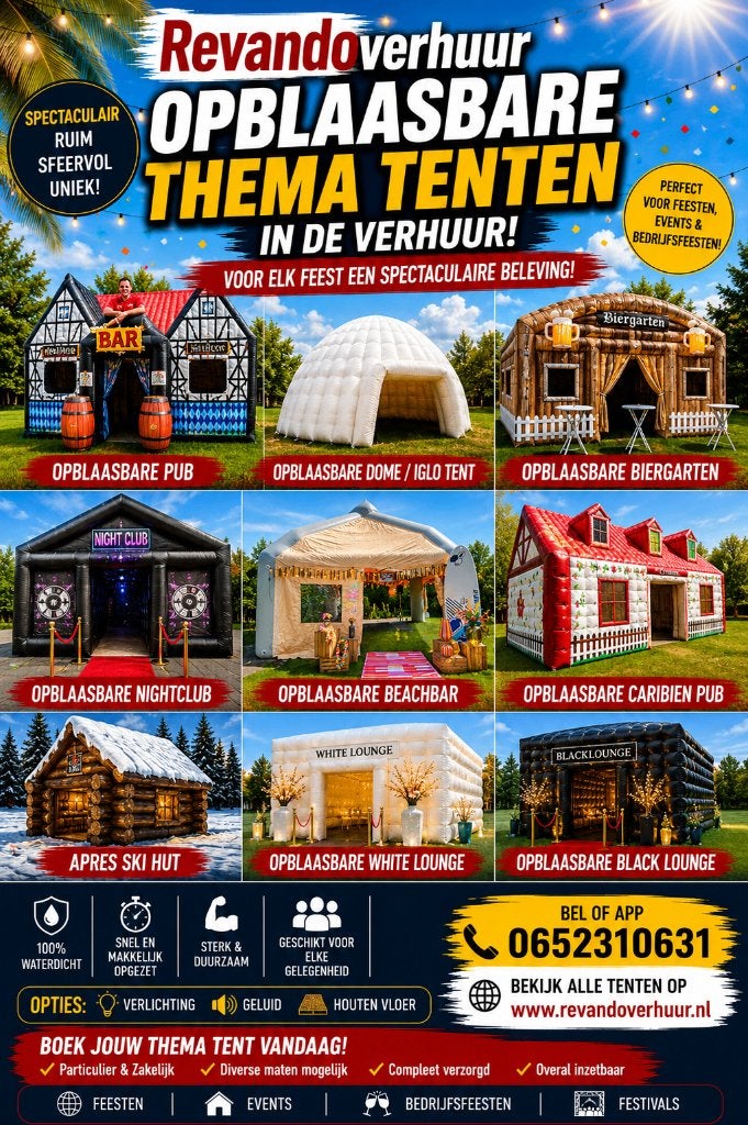 Opblaasbare tent huren, Hobby en Vrije tijd, Ophalen of Verzenden, Zo goed als nieuw