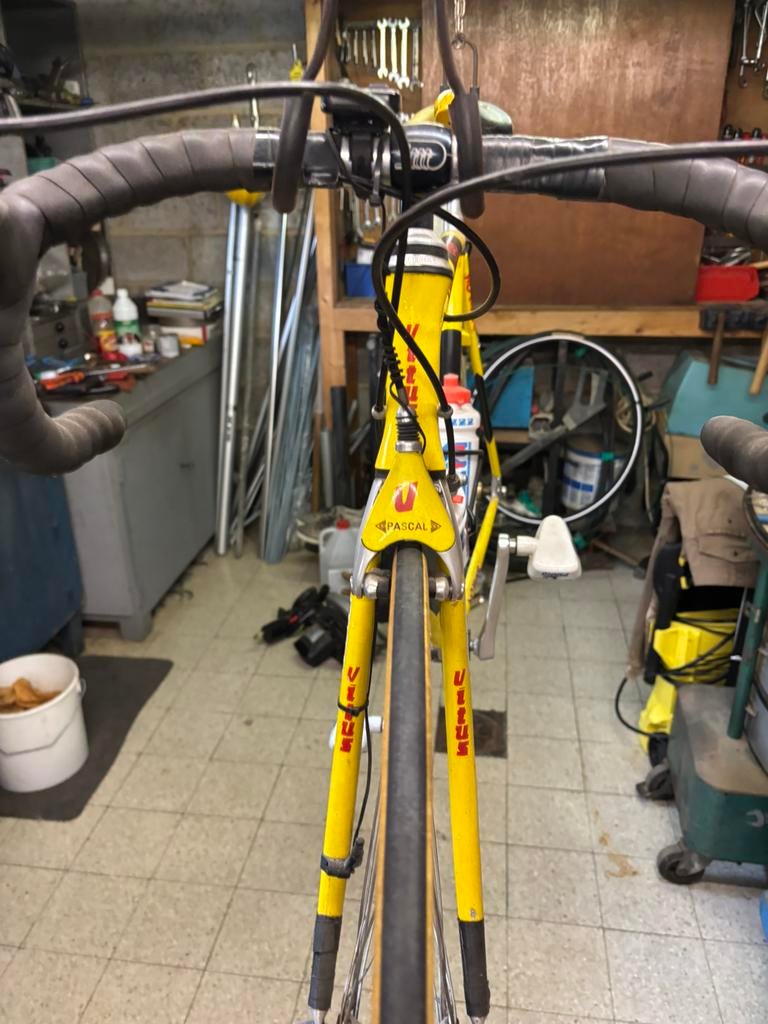 Retro koersfiets merk Vitus, Fietsen en Brommers, Ophalen, Gebruikt, Carbon, 10 tot 15 versnellingen