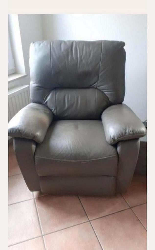 Fauteuil relax electrique, Maison & Meubles, Enlèvement, Cuir