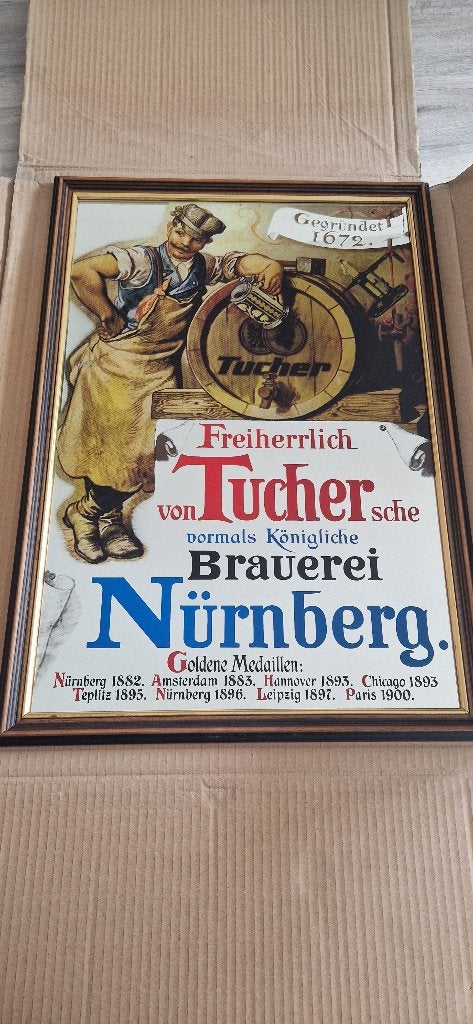 Freiherrlich reclamebord, Ophalen, Nieuw, Reclamebord