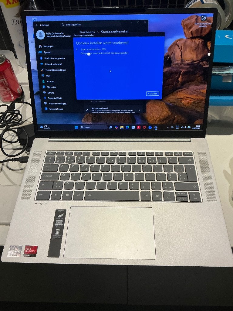 Laptop Lenovo zo goed als nieuw, 4 Ghz ou plus, Enlèvement, Azerty, 16 GB