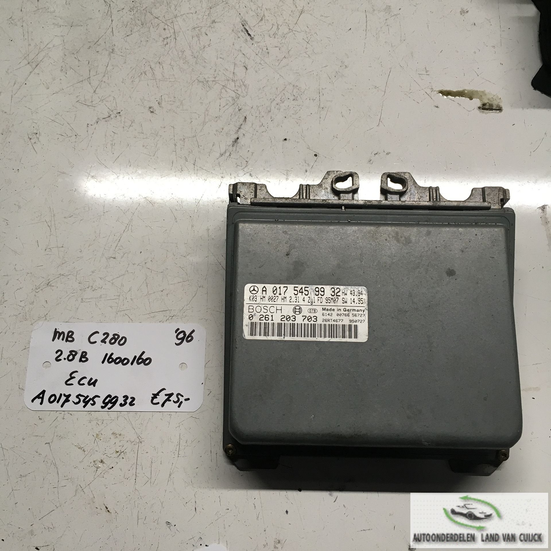 Mercedes C280   2.8 Benzine  1996   1600160  ECU A 017 545 9, -, Utilisé, -, -