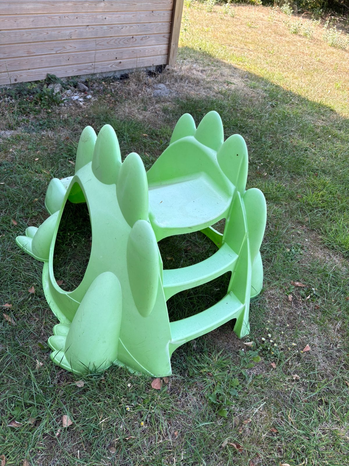 Glijbaantje en plastic schommelpaardje, Ophalen, Gebruikt