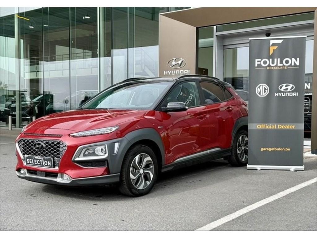 Hyundai Kona 1.6 HYBRID Sky 2-Tone | full option, Rouge, Achat, Noir, 5 places