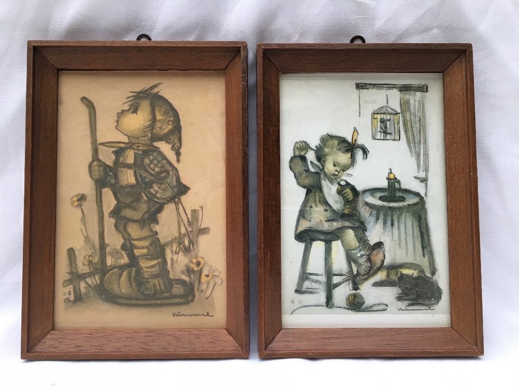 2 tekeningen van Hummel, Ophalen of Verzenden, Zo goed als nieuw, Tekening