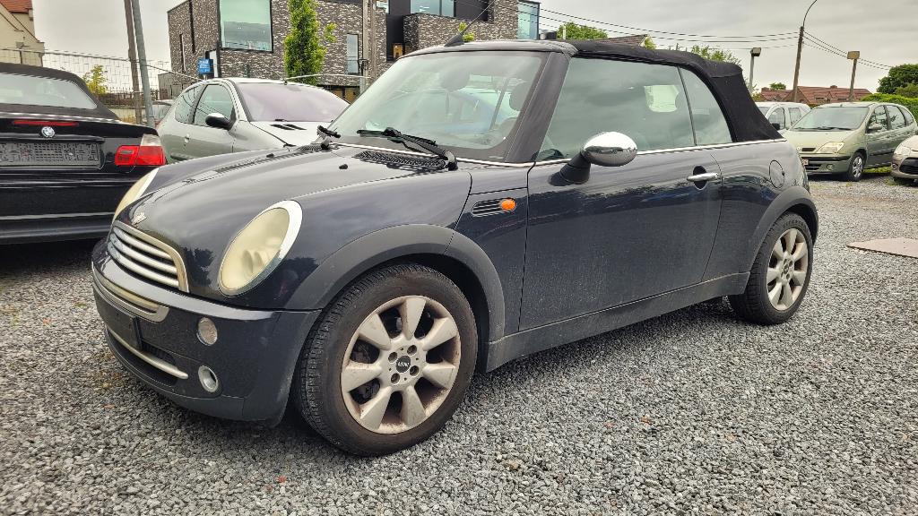 MINI COOPER CABRIO 1.6i AIRCO OHBOEK 2005 !! EERST LEZEN !!, Autos, Mini, Entreprise, Cabriolet, 2 portes, Tissu
