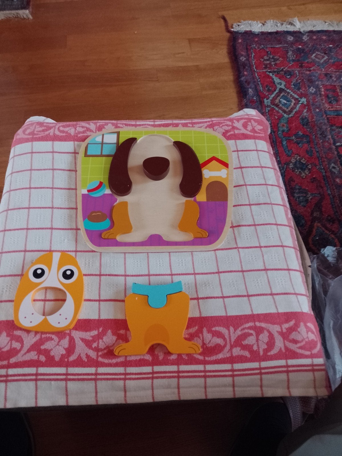 houten puzzel hond, Ophalen of Verzenden
