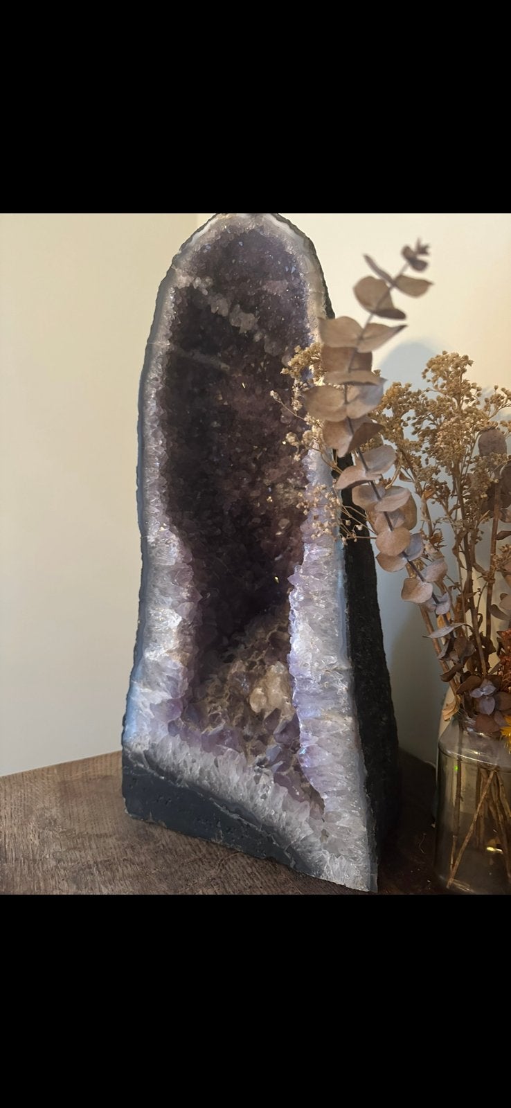 Amethist Geode Brazilië 50,5 cm | 27,5 kg | Diep Paars, Ophalen, Mineraal