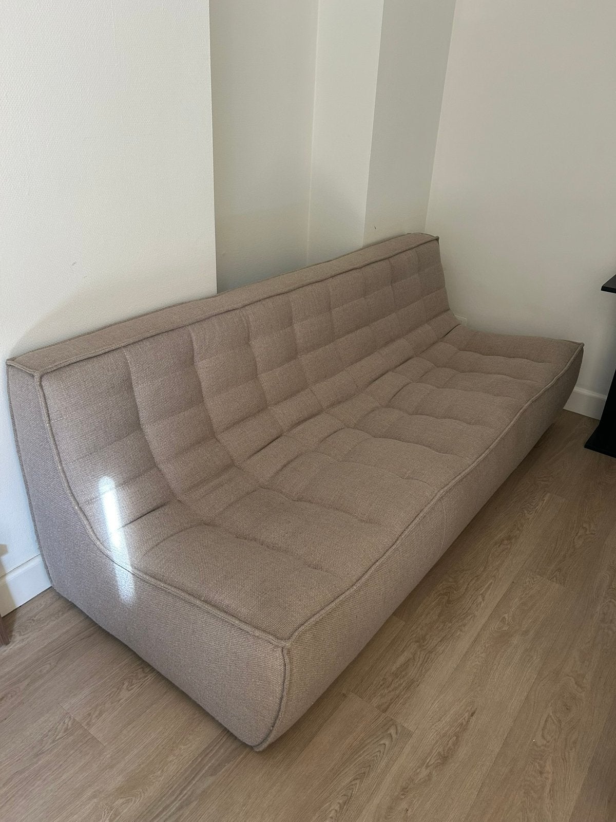 Canapé Ethnicraft N701 3 places, Maison & Meubles, 200 à 250 cm, Comme neuf, Enlèvement, Tissus