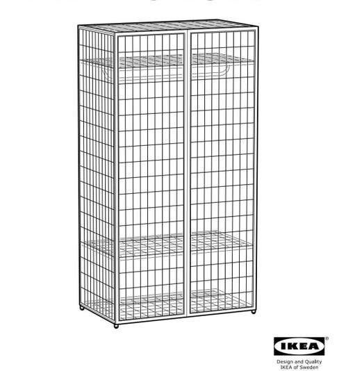 Ikea draadstalen kast, Maison & Meubles, Armoires | Casiers, Enlèvement, Utilisé