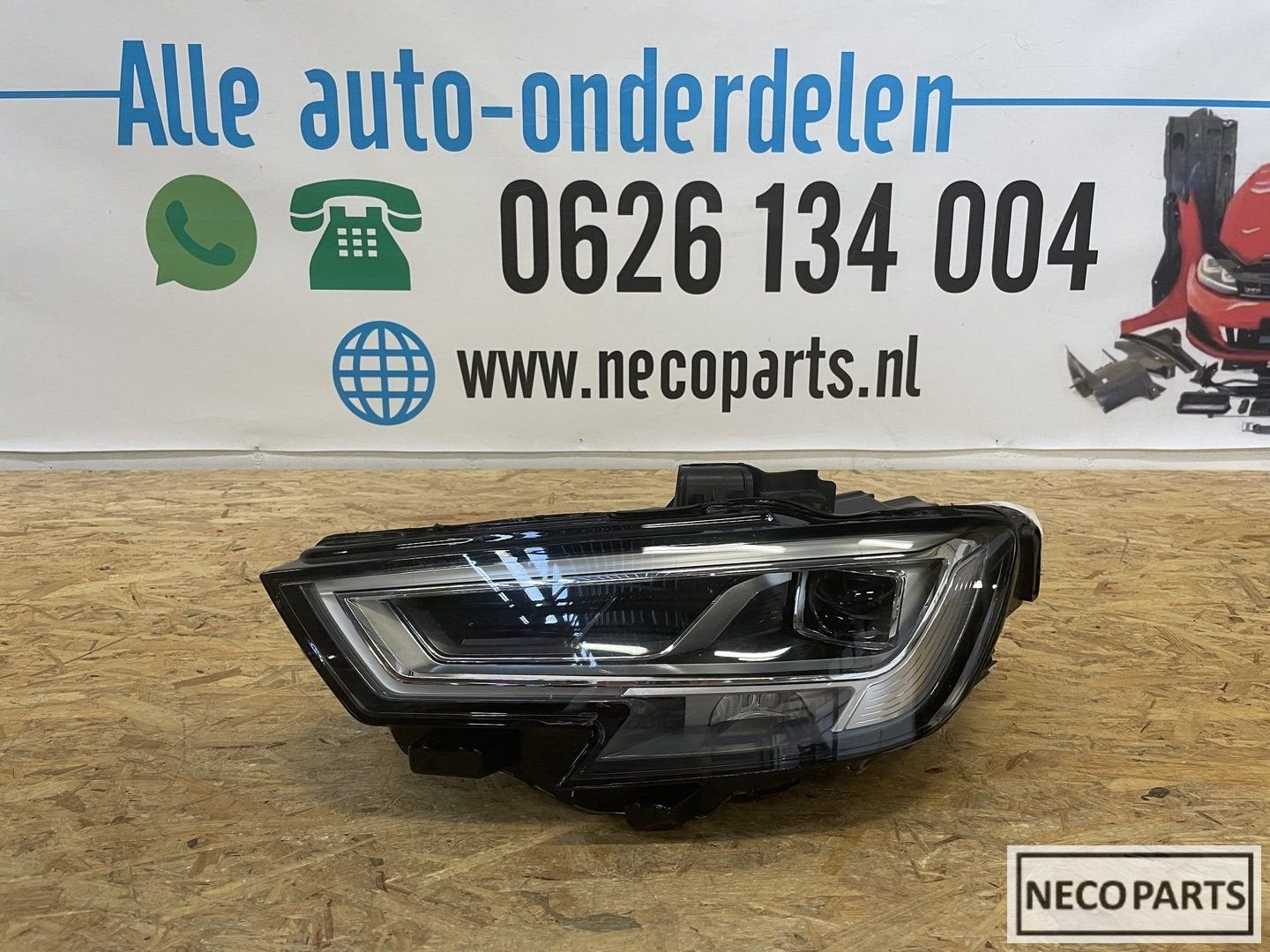 AUDI A3 8V S3 RS3 FACELIFT VOL LED KOPLAMP LINKS 8V0941033C, Gebruikt, -, -, -