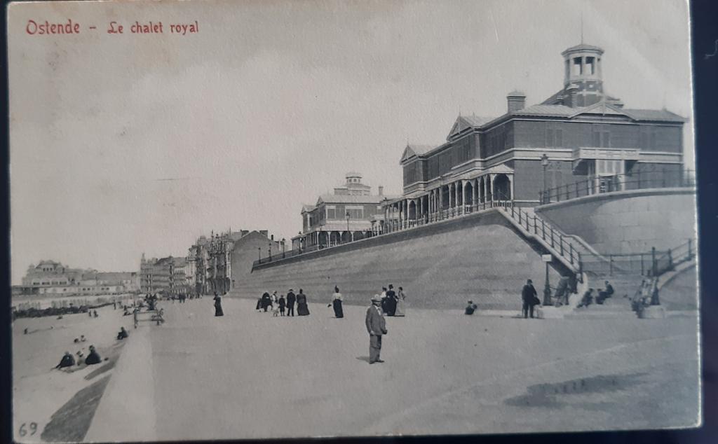 OSTENDE OOSTENDE CHALET ROYALE digue 1905, Verzamelen, Ophalen of Verzenden
