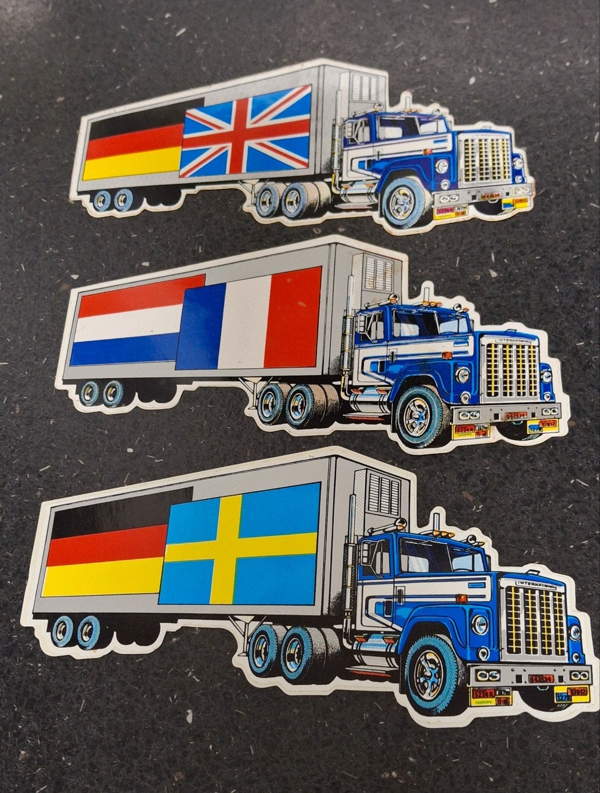 Lot d'autocollants amusants pour camion américain, Enlèvement ou Envoi, Comme neuf, Voiture ou Moto