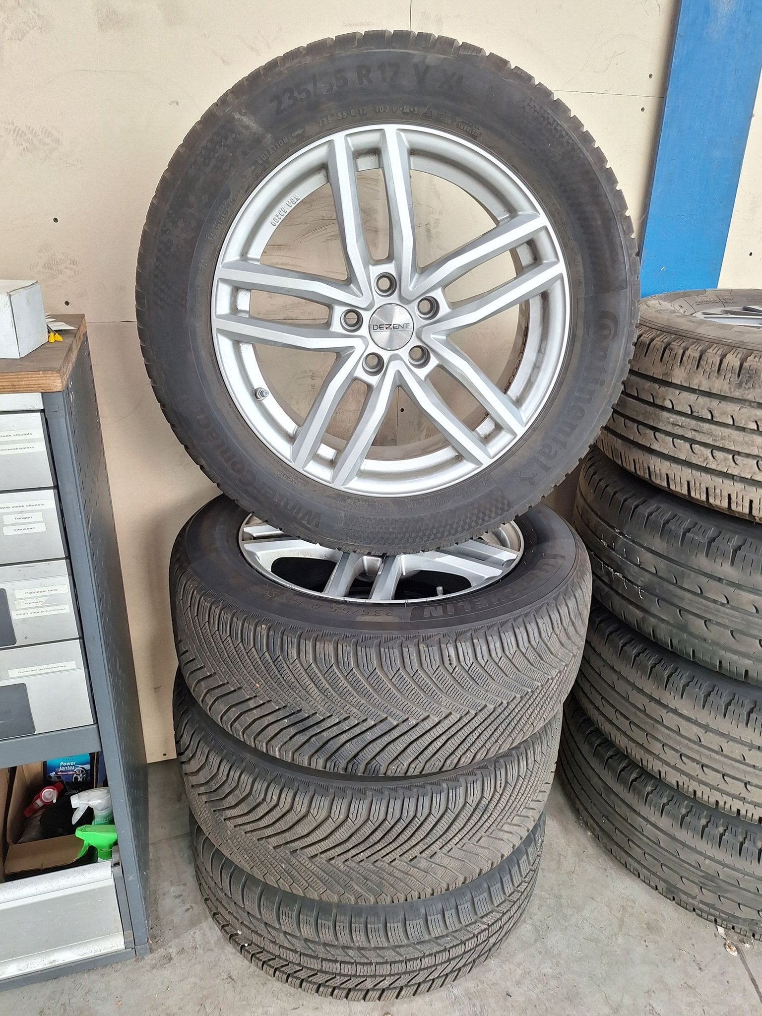 Ford S-Max Winterset 17 Inch, Auto-onderdelen, Banden en Velgen, Ophalen, 18 inch, Gebruikt, -