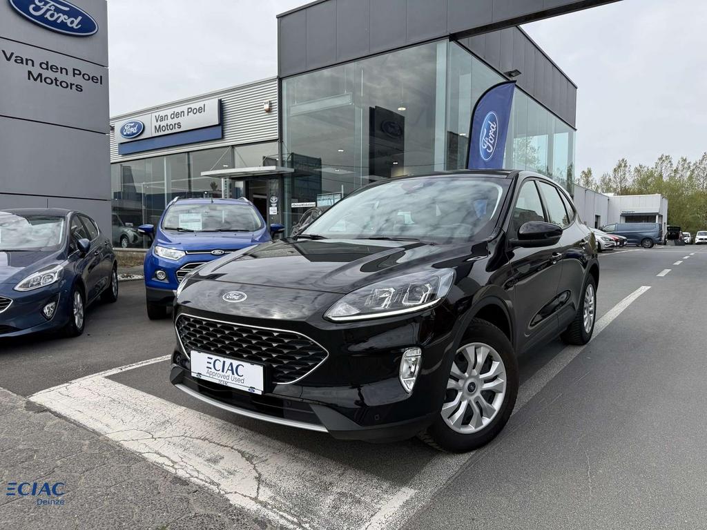 Ford Kuga Titanium - Garantie, https://public.car-pass.be/vhr/0151b20f-a0dc-46b6-9b1e-8b6a52013a48, Zwart, Bedrijf, Handgeschakeld