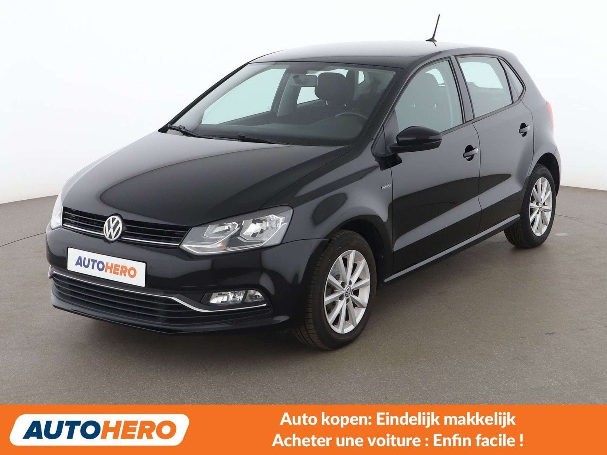 Volkswagen Polo 1.2 TSI Advance BlueMotion Tech (bj 2016), Auto's, Voorwielaandrijving, Stof, Gebruikt, Zwart