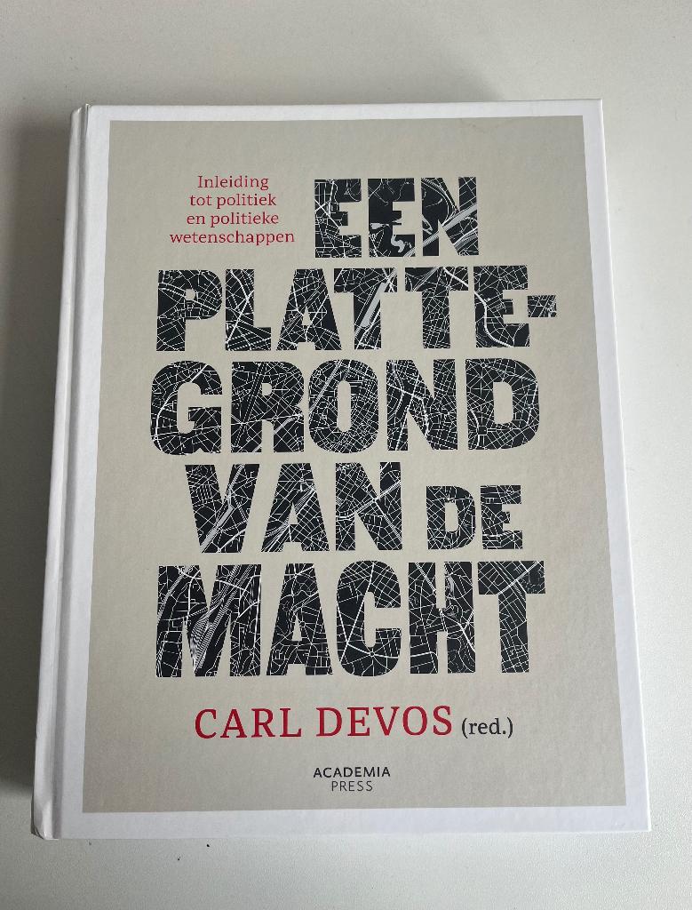 Een plattegrond van de macht - Carl Devos, Overige vakken, Academia Press, Nieuw, Ophalen of Verzenden