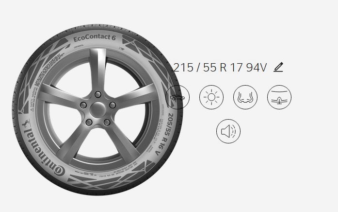 Pneumatique Continental EcoContact 6 215/55 R17 94V, Enlèvement, Neuf