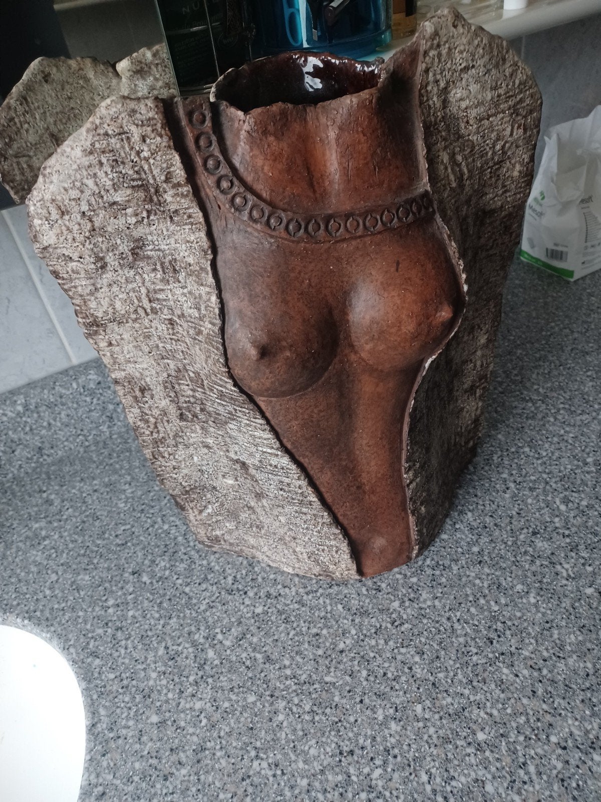 OUDE KERAMISCHE BUSTE, Antiek en Kunst, Ophalen