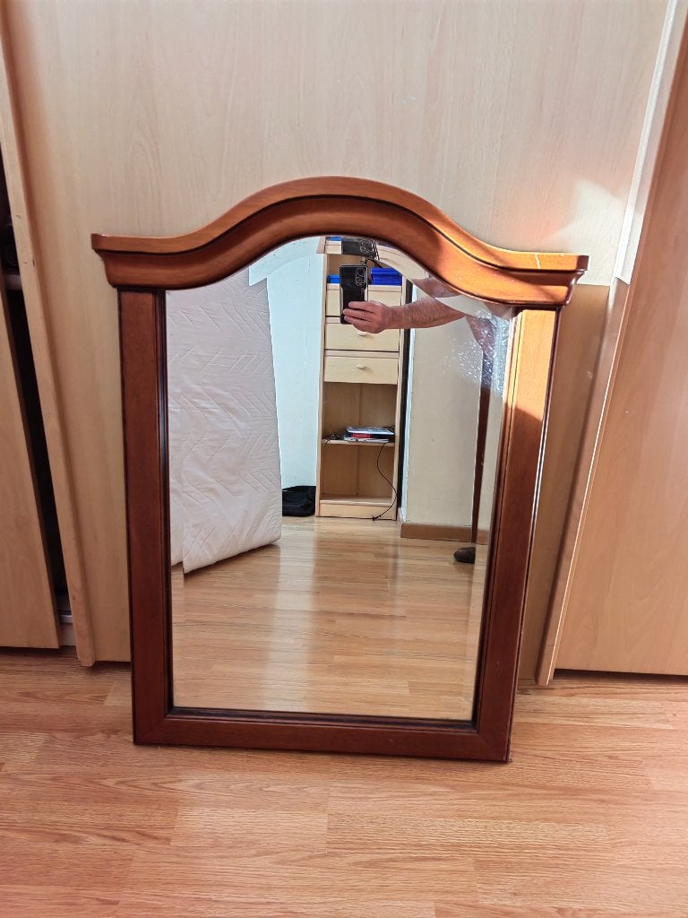 Miroir rectangulaire, Maison & Meubles, Moins de 100 cm, Enlèvement, Utilisé, Rectangulaire