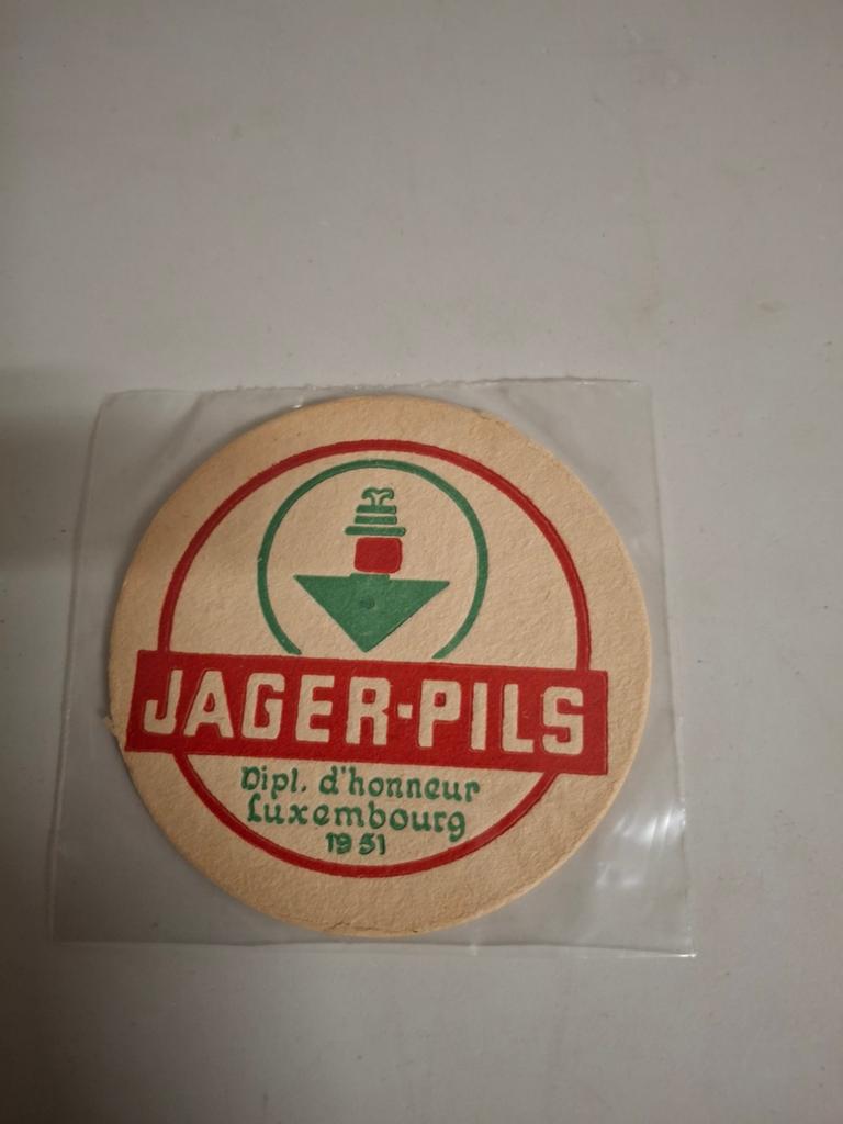 Oud bierviltje jager pils roelants, Collections, Enlèvement ou Envoi