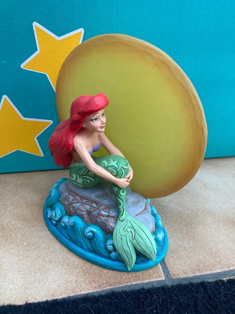 Nieuwe Disney traditions Mermaid by Moonlight - Ariel, Enlèvement ou Envoi, Pocahontas ou Petite Sirène, Neuf, Statue ou Figurine