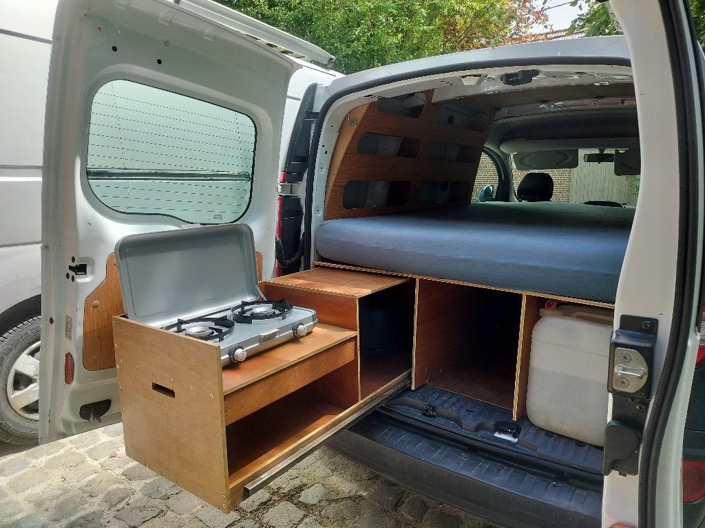 Micro camper Renault Kangoo, Auto's, Voorwielaandrijving, Euro 5, 4 cilinders, 1600 cc