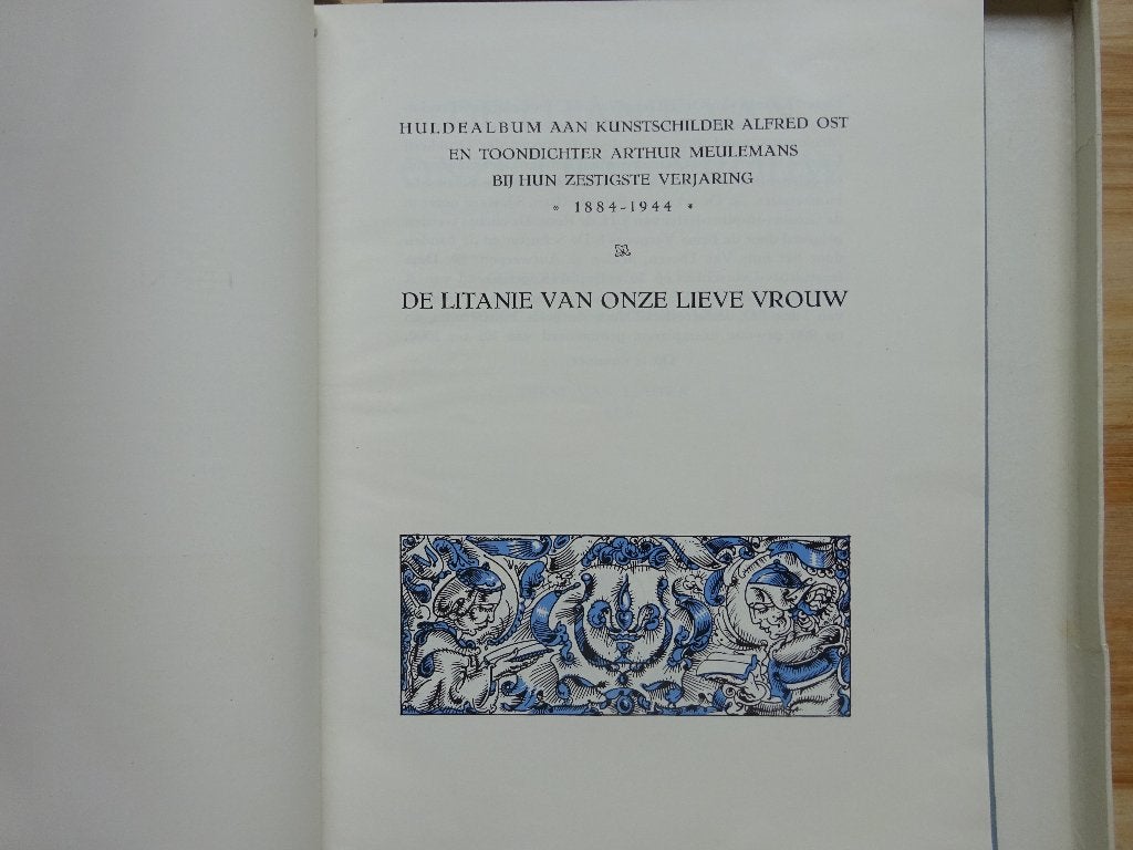 Kunstalbum Alfred Ost en Arthur Meulemans, 1944 Litanie, Peinture et dessin, Enlèvement ou Envoi, Utilisé, Uten