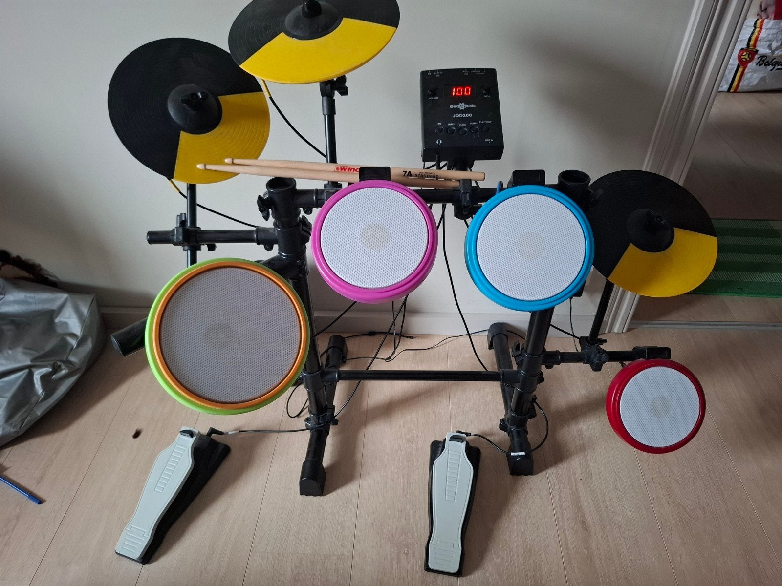 Batterie électrique Junior, Muziek en Instrumenten, Ophalen, Gebruikt, Overige merken, Elektronisch
