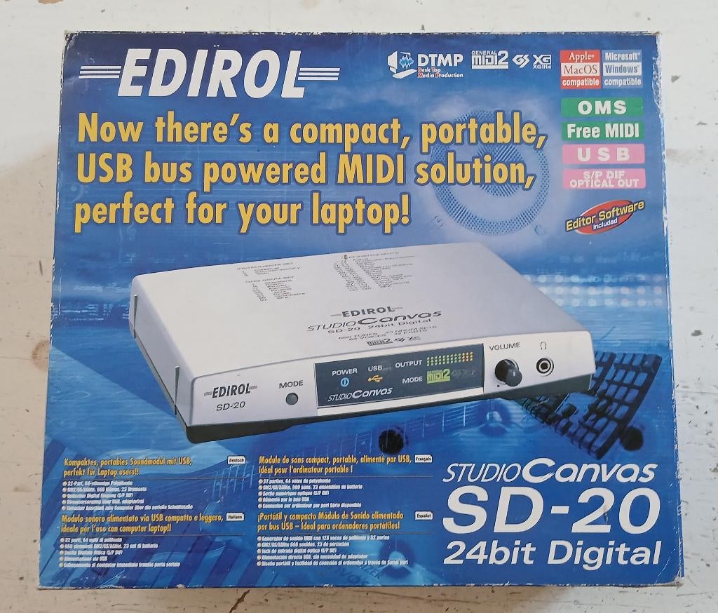 Edirol SD-20 studio Canvas 24Bit, Ophalen, Nieuw