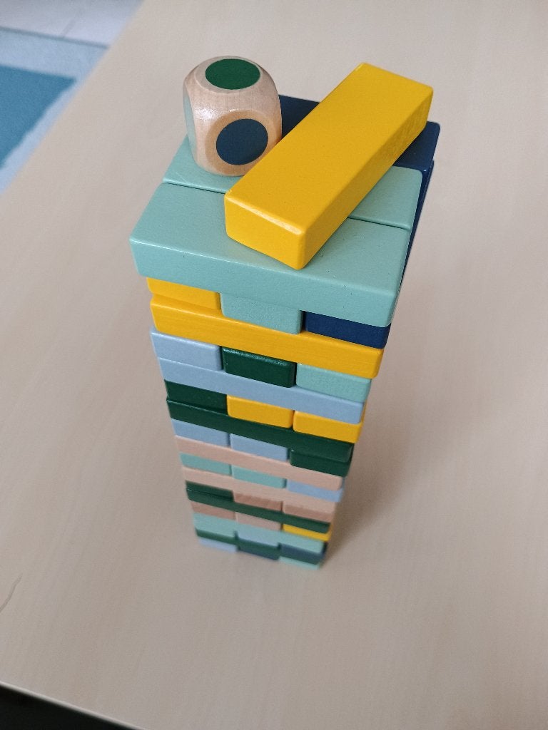 Dille & Kamille houten torenspel (zoals Jenga), Ophalen, Zo goed als nieuw, Dille & Kamille