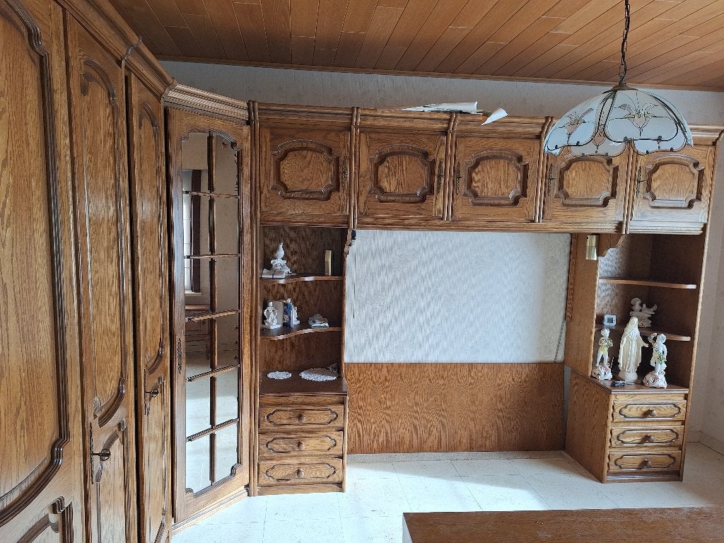 eiken opbouwkasten voor slaapkamer, Huis en Inrichting, Ophalen, Gebruikt, Antiek eik, 200 cm of meer