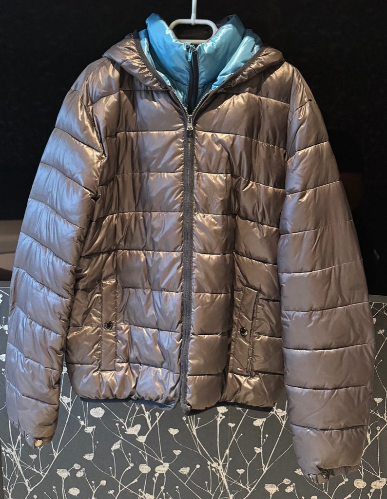 Winterjas Tommy Hilfiger, Ophalen, Bruin, Maat 56/58 (XL), Zo goed als nieuw