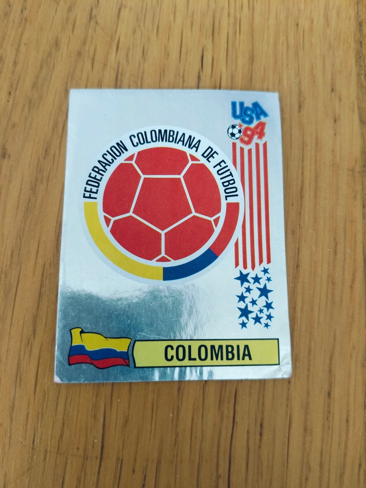 embleem Colombia Panini WK 1994, Ophalen of Verzenden, Sticker