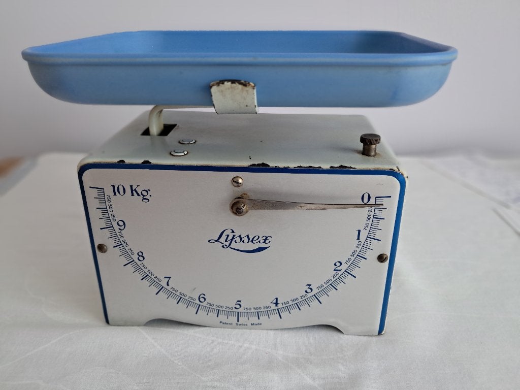 balance de cuisine suisse Lyssex vintage, Maison & Meubles, Enlèvement ou Envoi, Autres marques, Utilisé, Autres types
