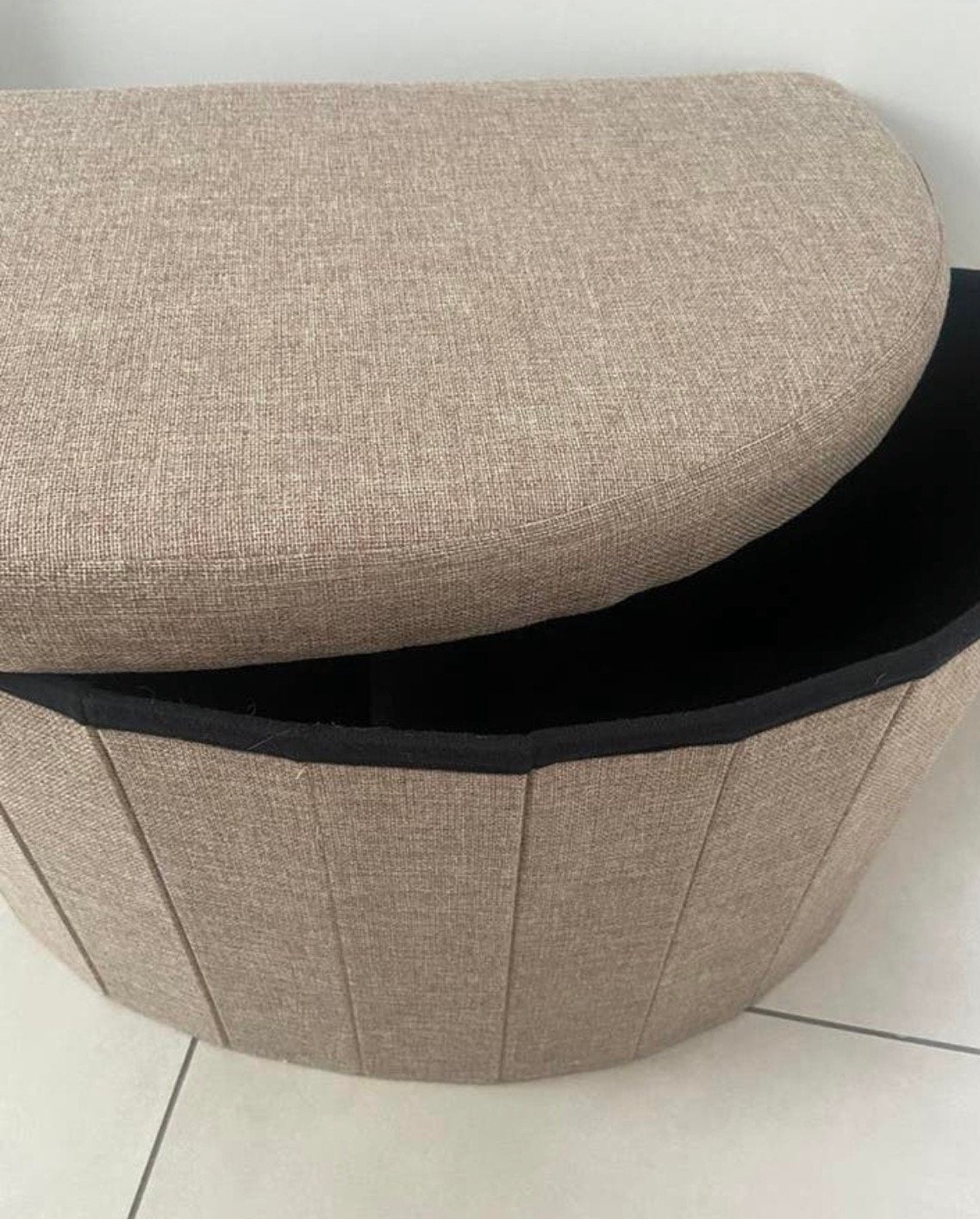 Pouf coffre de rangement, Enlèvement, Comme neuf
